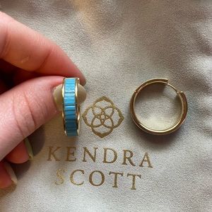 Kendra Scott Jack hoops in blue